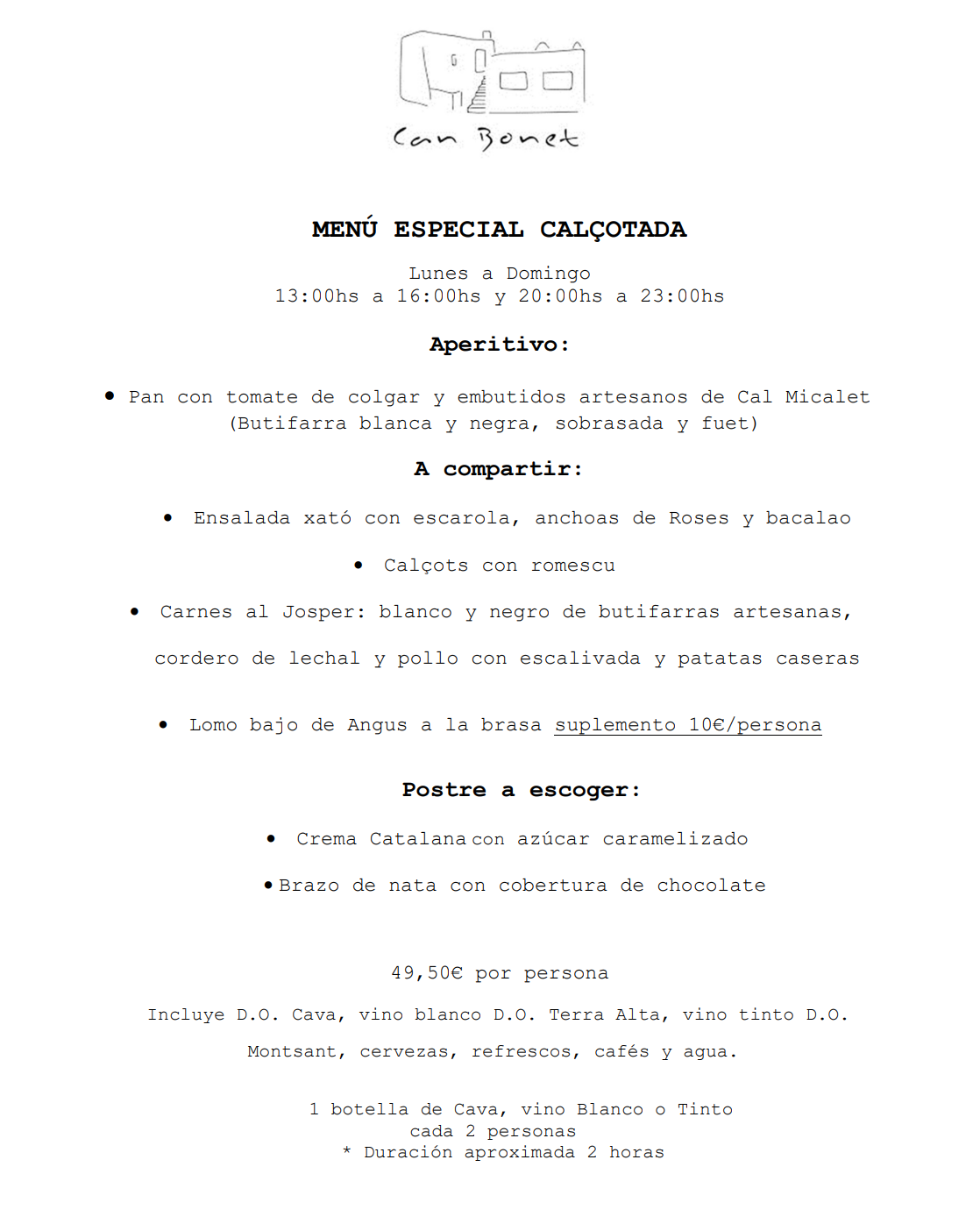 calçotada autentica en madrid